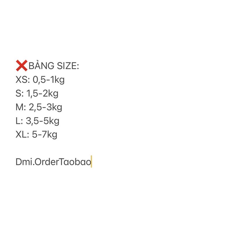 [Hàng order] ❌ ÁO CHO BÉ CÚN / BÉ MÈO SIÊU XINH ❌