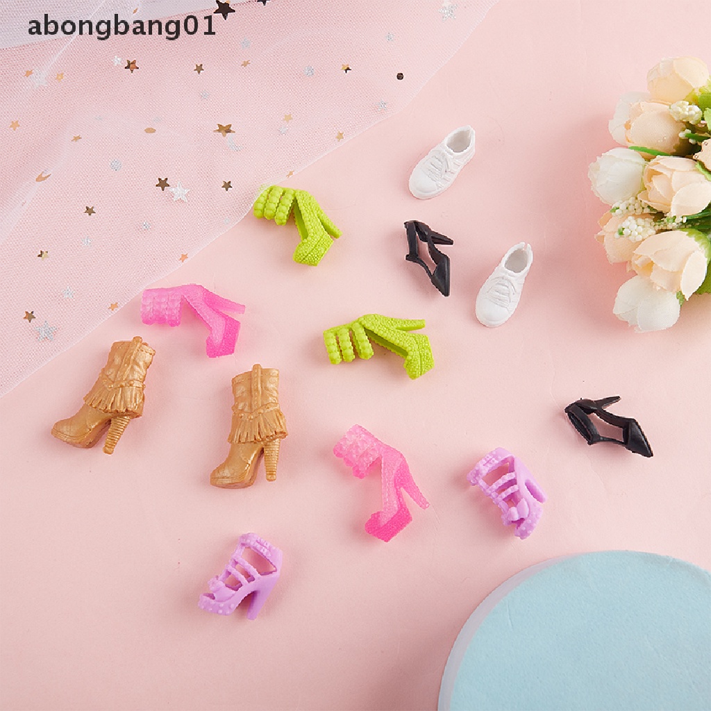 Set 5 Đôi Giày Cao Gót 29cm Cho Búp Bê 29cm