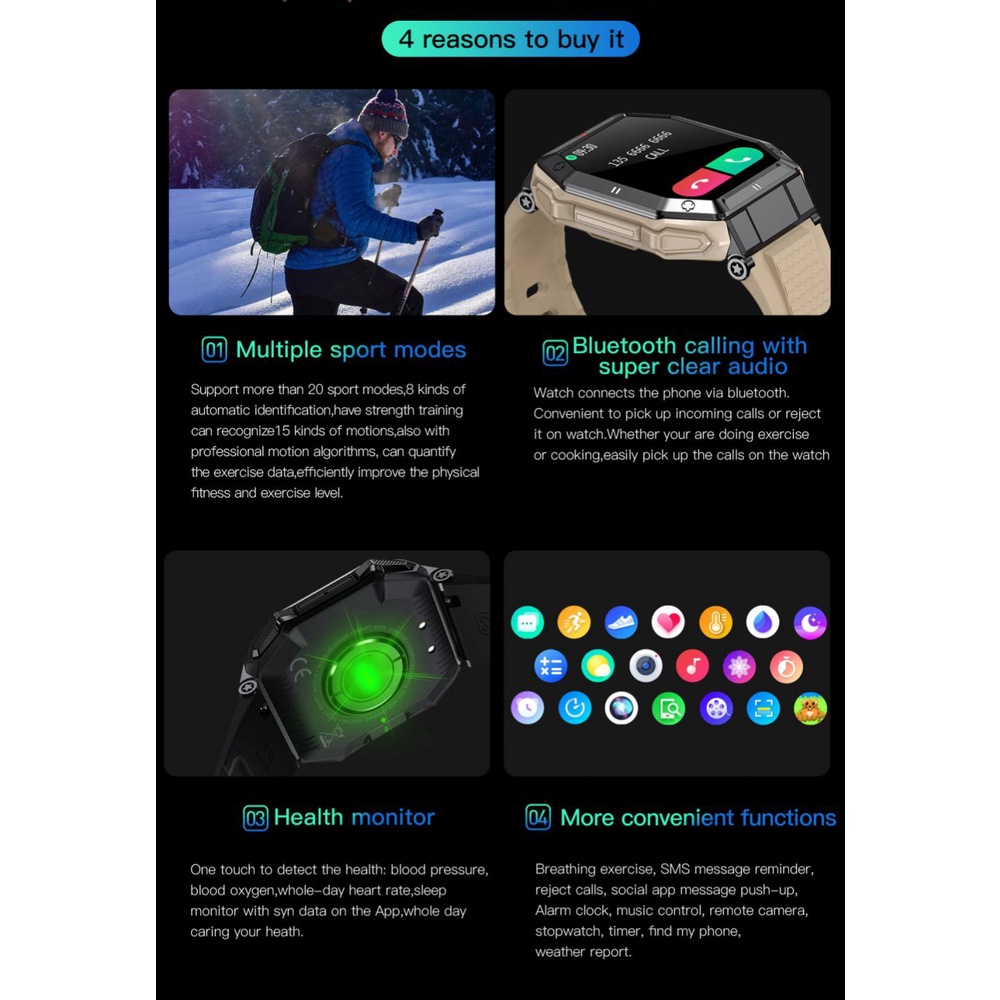 Đồng Hồ Thông Minh K55 Certafina Thể Thao Ngoài Trời đồng hồ 350mAh