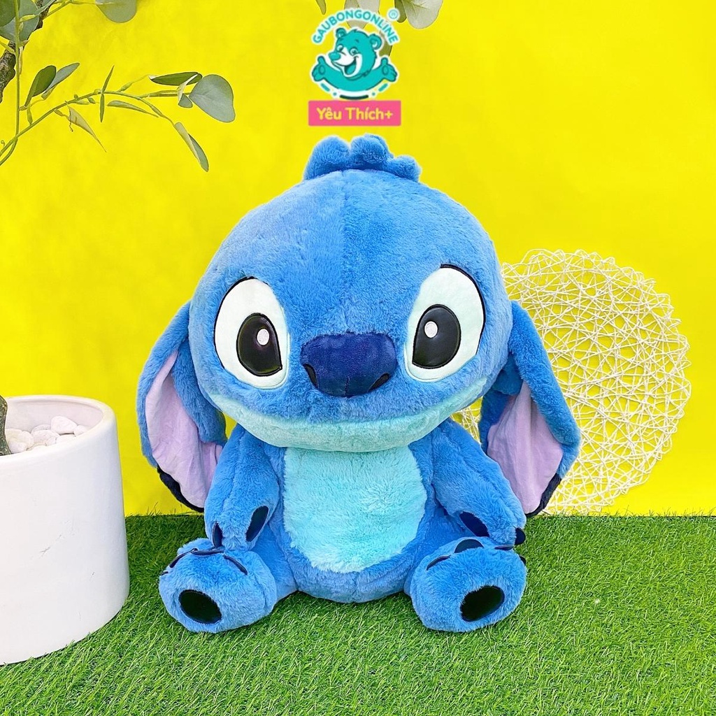 Gấu Bông Stitch Xanh Lông Mềm Dễ Thương, Gấu Nhồi Bông Online Cao Cấp