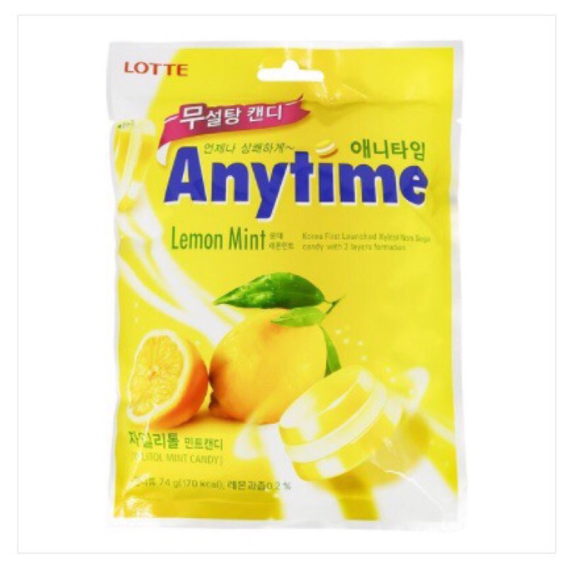 KẸO LOTTE ANYTIME BẠC HÀ 60G