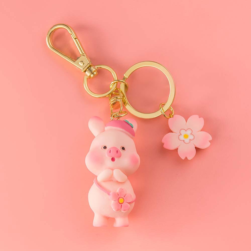 Móc Khóa Hình Chú Heo Hồng Dễ Thương