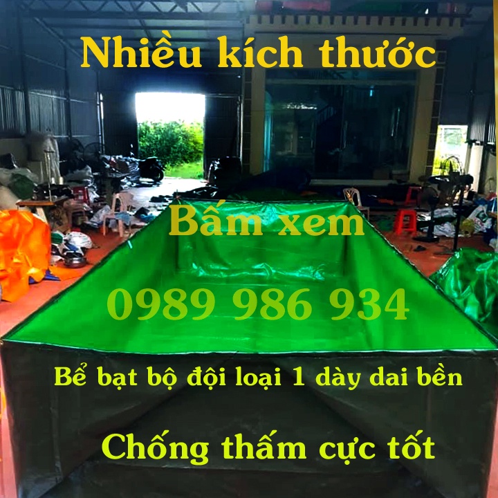 Bể tắm cho bé nhiều kích thước bạt bộ đội dày dai bền