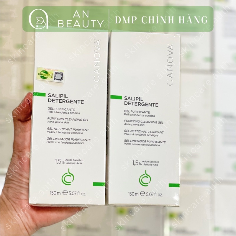 Gel Rửa Mặt CANOVA Giảm Mụn, Thanh Lọc Da, Dành Cho Da Dầu, Mụn 150ml