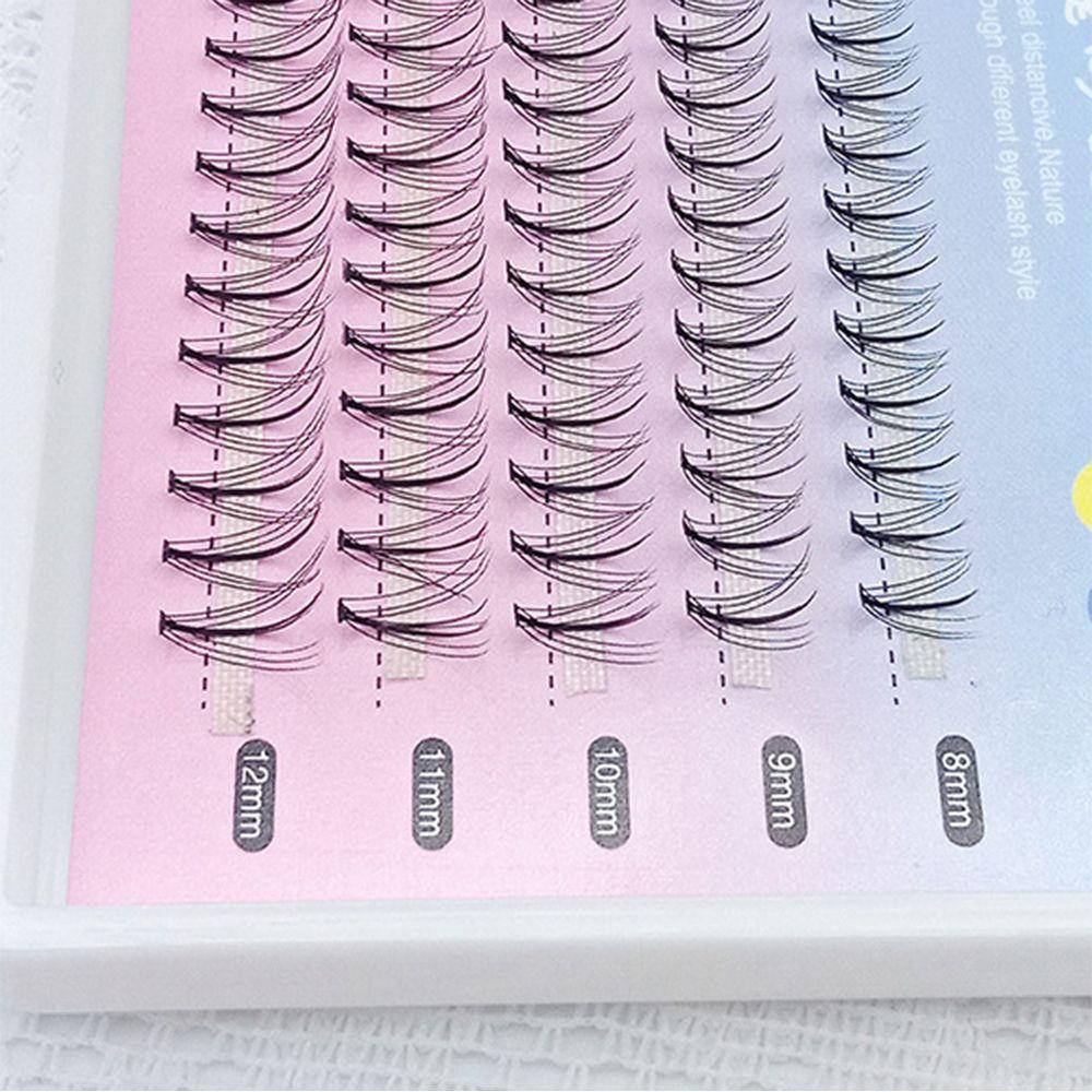 Hộp 100 Gói Lông Mi Giả Mỏng Đầu Nhọn Lâu Trôi Tự Nhiên