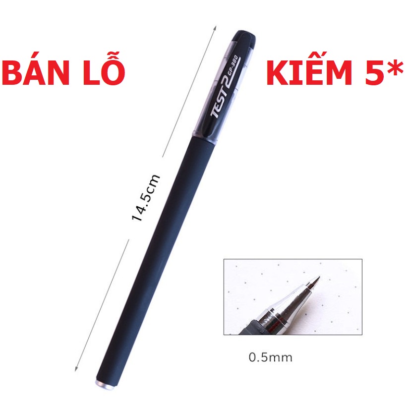 Văn phòng phẩm Combo 50 bút bi nước test2 GP380-0.5mm