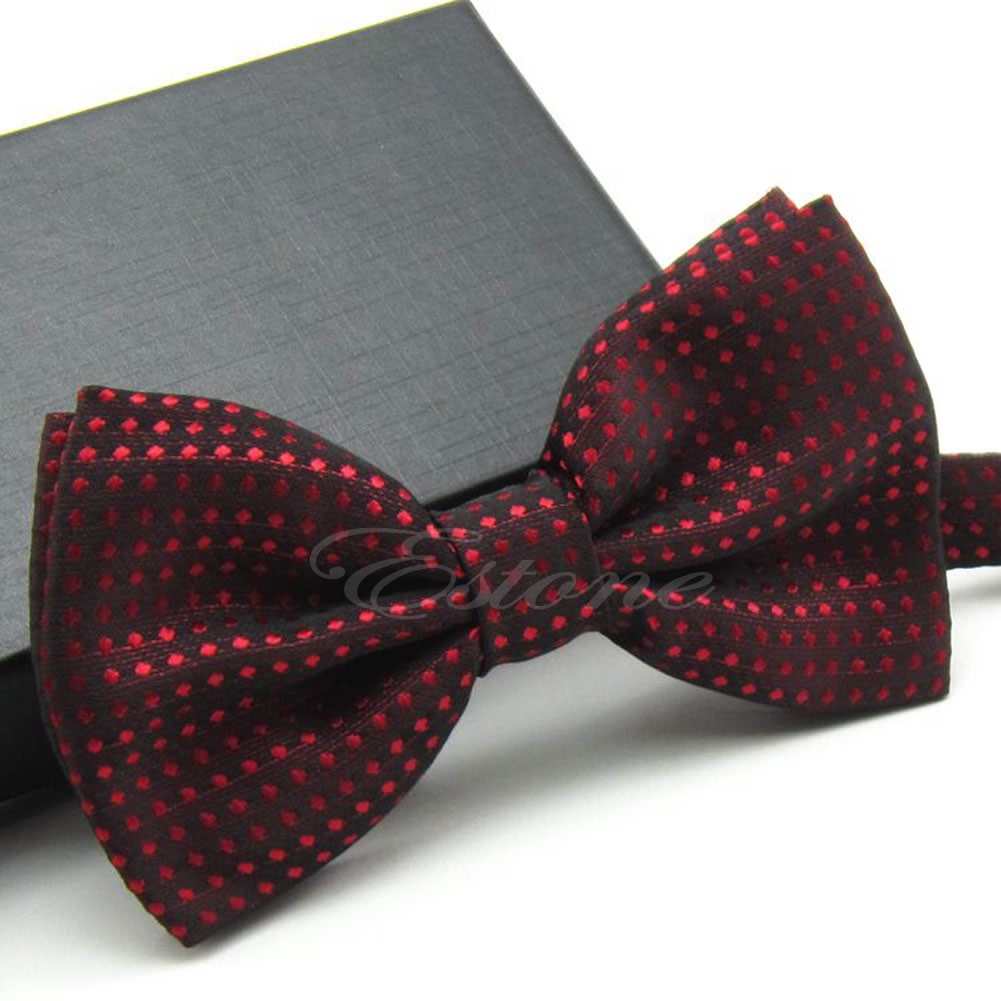 Cà Vạt Nơ Họa Tiết Chấm Bi Thời Trang Cho Nam