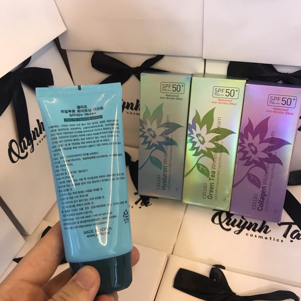 Kem Chống Nắng Cellio 💥Freeship💥 Kem Dưỡng Mịn - Thấm Nhanh Không Gây Nhờn Dính Cho Da SP13 | BigBuy360 - bigbuy360.vn