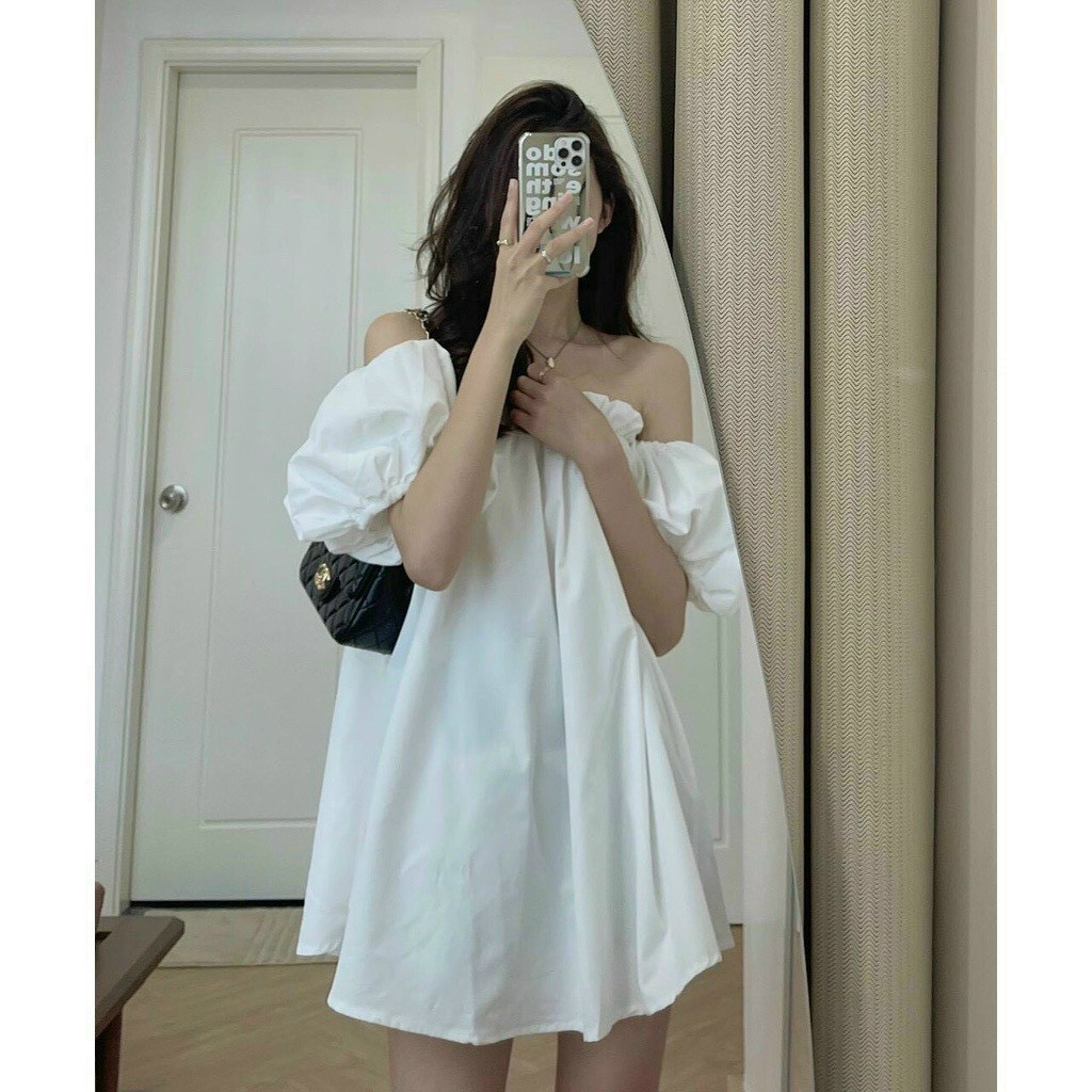 Áo trễ vai, áo hở vai nữ đẹp bèo tay phồng rộng dễ thương, mặc đi chơi, siêu hot trend