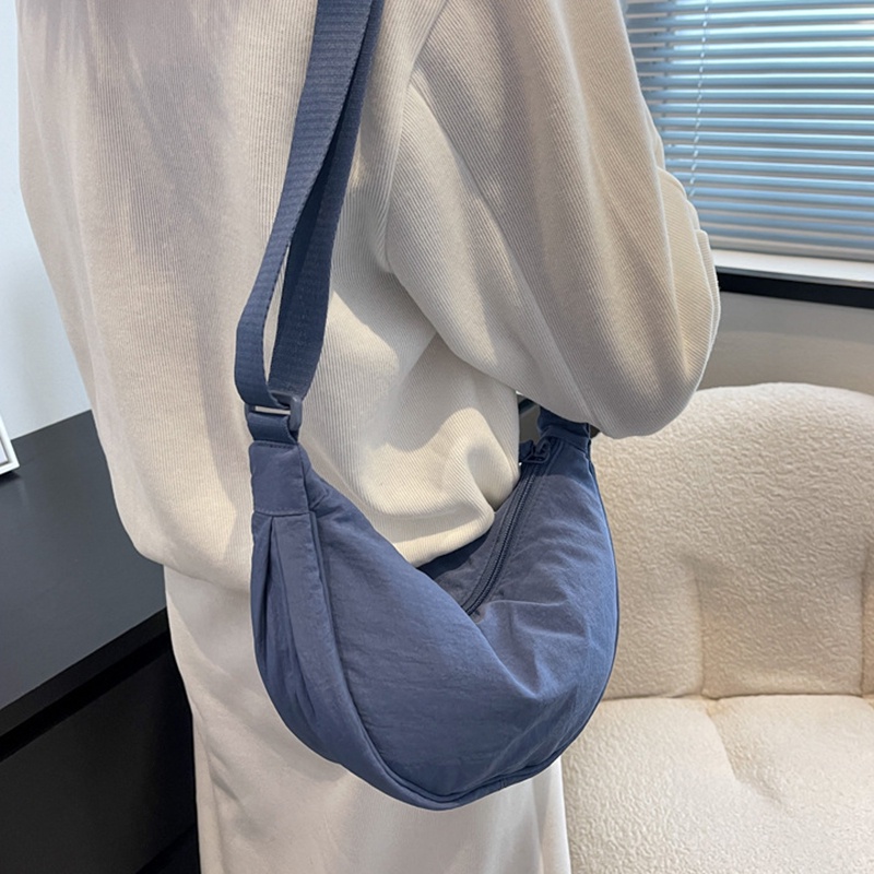 Túi Đeo Chéo nylon Có Khóa Kéo Có Thể Điều Chỉnh Thời Trang Cho Nữ