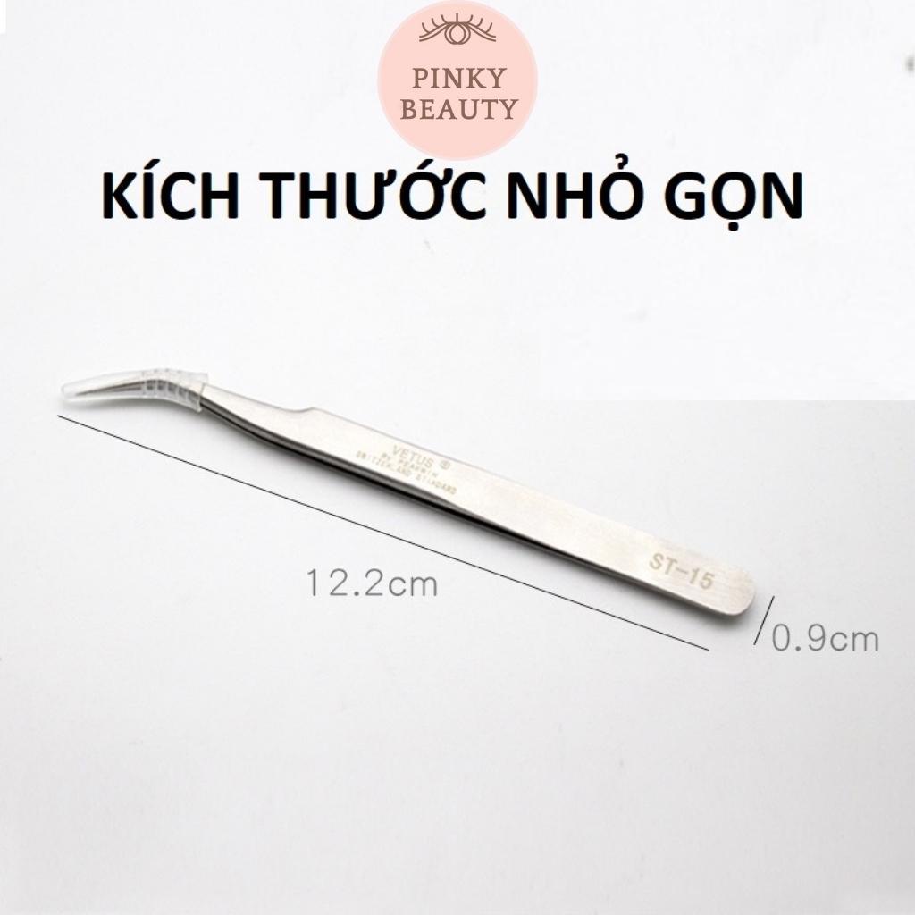 Nhíp Nối Mi - Tách Lông Mi Vetus, Dụng Cụ Gắp Mi Bằng Thép Không Gỉ Pinky Beauty Nhỏ Gọn Tiện Lợi