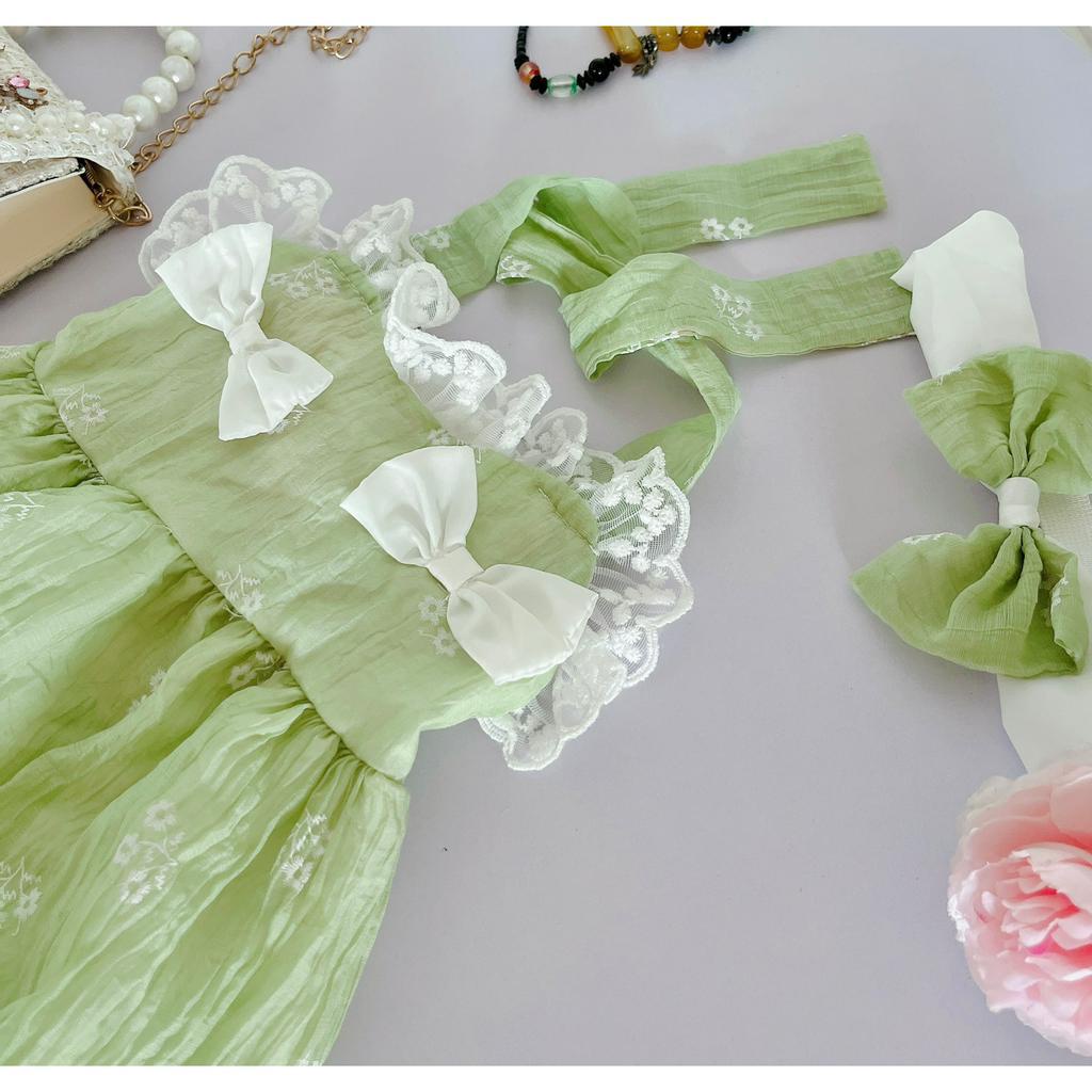 body yếm hai dây bé gái dễ thương [𝐓𝐀̣̆𝐍𝐆 𝐊𝐄̀𝐌 Nơ Su Shop- body thiết kế sinh nhật thôi nôi cho bé