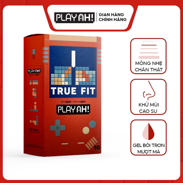 [Mua Kèm Deal 0Đ] Bao Cao Su PLAYAH True Fit Ôm Sát Hộp 10