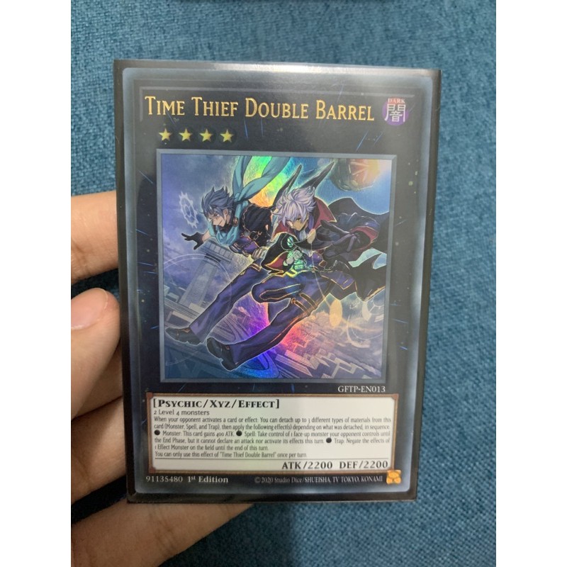 Thẻ Bài YugiOh! Mã GFTP-EN013 - Time Thief Double Barrel - Ultra Rare - 1st Edition