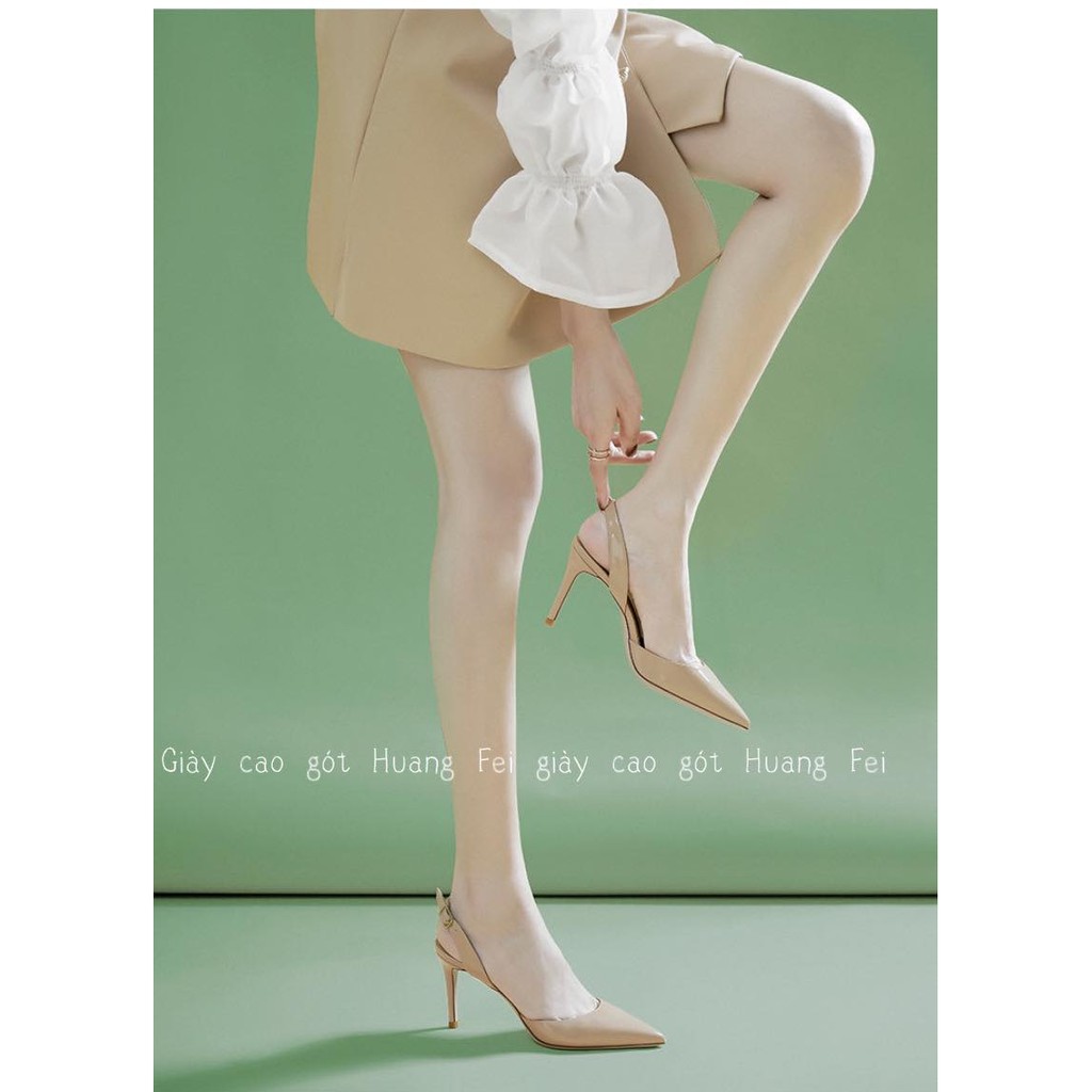 Giày Slingback Mũi Nhọn Sang Chảnh mã HF08 Cao 9 Phân