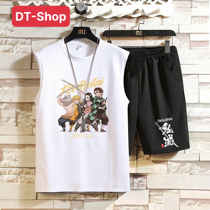 Bộ Thể Thao Nam mùa hè mặc ở nhà chất thun lưới mè cao cấp