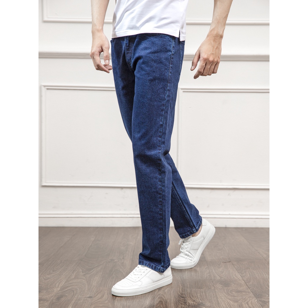 Quần Jeans ARISTINO phom Regular fit suông, mềm mại, xốp nhẹ và thoáng khí - AJN00701