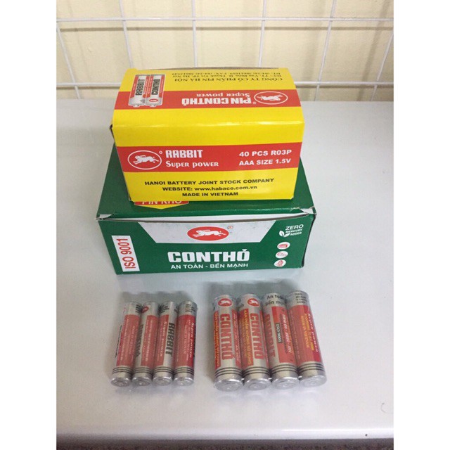 Vỉ 4 Viên Pin Con Thỏ Cỡ AAA\ AA