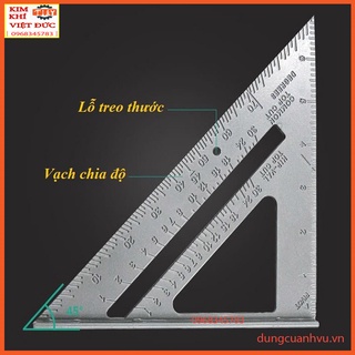 Thước Tam Giác Bằng Nhôm 7 Cấp Độ
