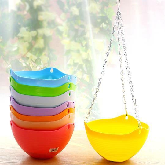 Combo 10 chậu treo sóng + 10 chậu treo bí