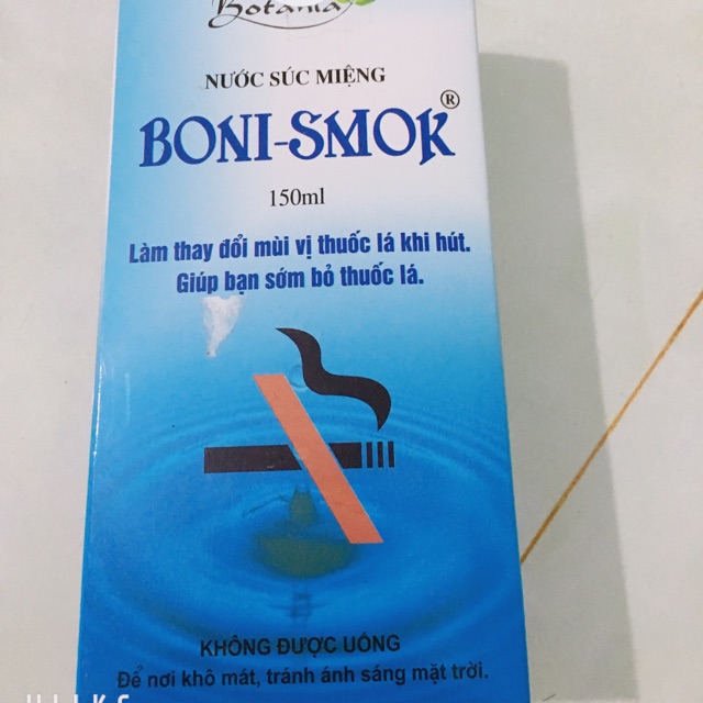 boni smok nước súc miệng cai thuốc lá 150ml