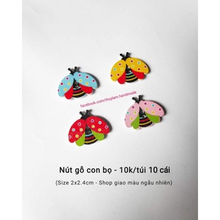 Cúc gỗ - Nút gỗ con bọ