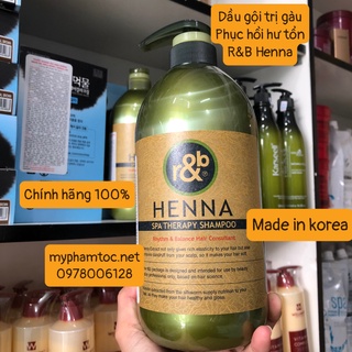 ✅[RB_chính hãng] Dầu gội phục hồi tóc hư tổn R&B Henna Spa Therapy 1000ml