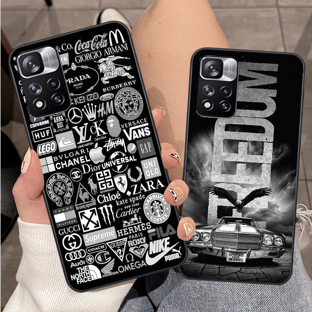 Ốp Xiaomi Redmi Note 11 pro 5g bản CHINA / Redmi Note 11 pro plus in hình thương hiệu sang trọng cá tính siêu bền