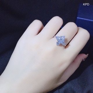 NHẪN NỮ BẠC  CAO CẤP - NHẪN Ổ ĐÁ CHO NỮ