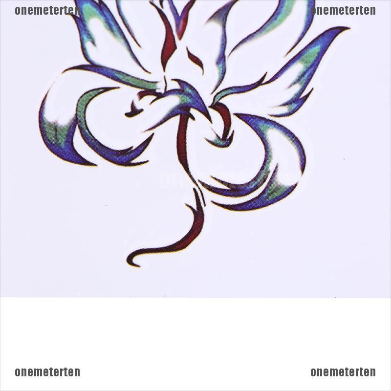 Hình xăm dán tạm thời hình cáo chín đuôi kháng nước