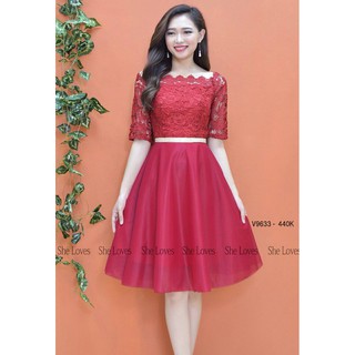 Đầm ren lưới nữ tính
