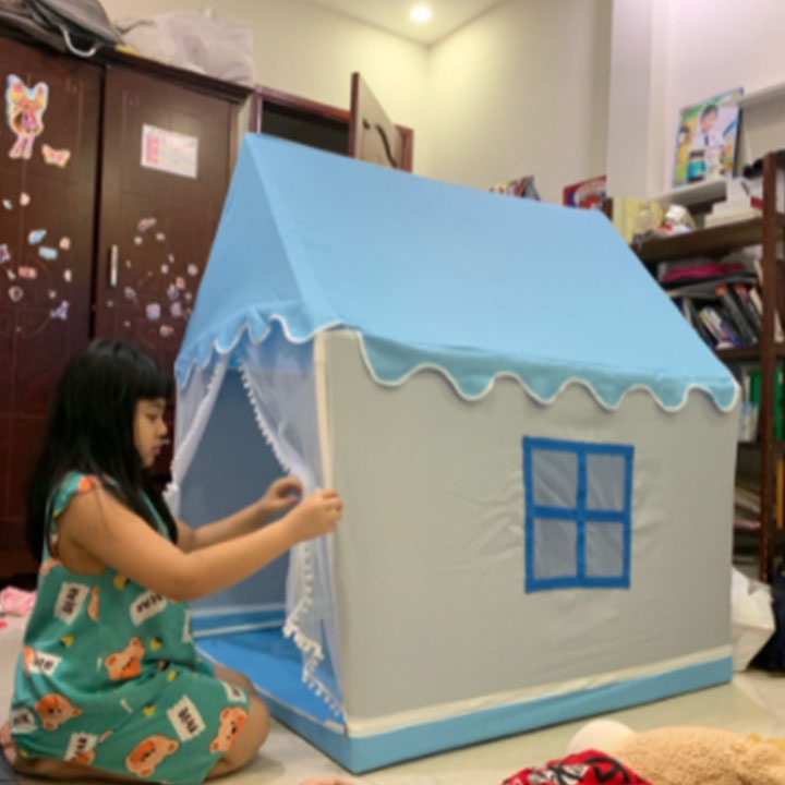 Lều công chúa💥TẶNG ĐÈN NHÁY💥hoàng tử cho bé