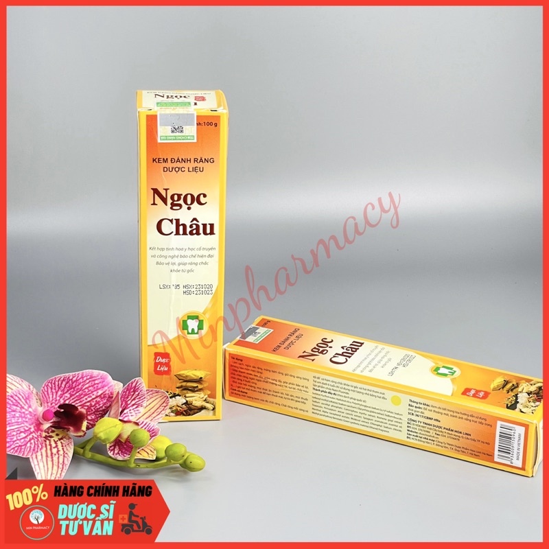 Kem Đánh Răng Dược Liệu NGỌC CHÂU Truyền thống (Tuýp 100g) - Minpharmacy