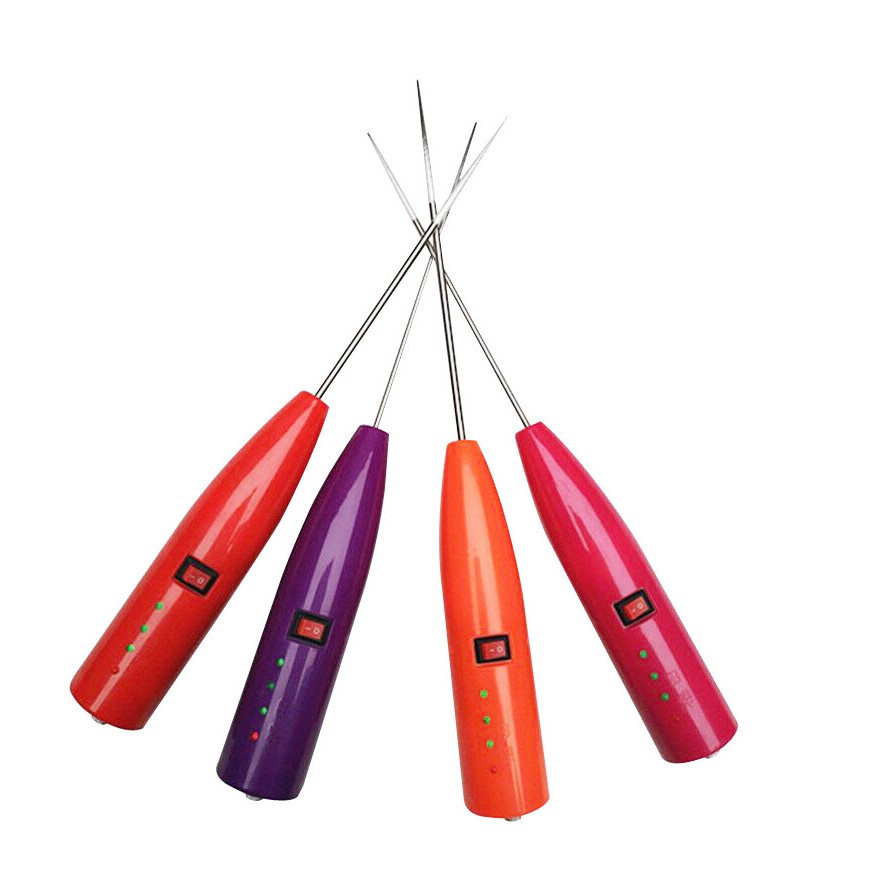 Súng điện dệt điện xoắn thanh hàng đầu con lăn làm sạch sợi cuộn que que xiên kim khuấy tóc súng dính