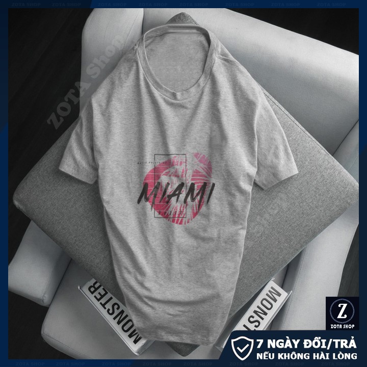 Áo thun nam cộc tay❤️ Freeship 50K❤️ Kiểu dáng thể thao Miami CZ55 | BigBuy360 - bigbuy360.vn