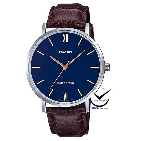Đồng hồ nam dây da Casio MTP-VT01L-2B chính hãng
