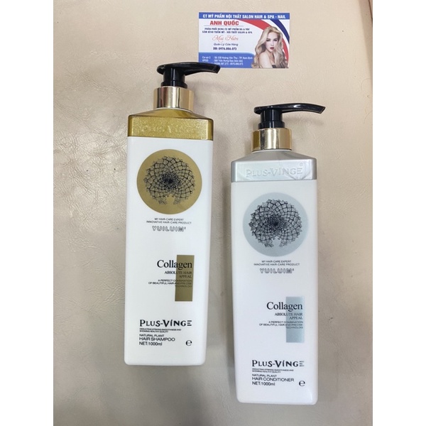 gội xả VINGE colagen trắng