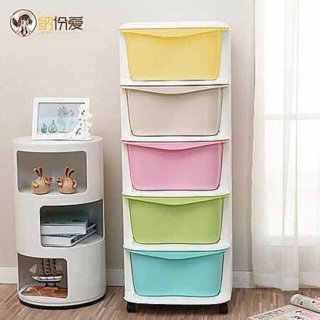 [Loại 1] Kệ, tủ nhựa 5 tầng có bánh xe hàng đẹp