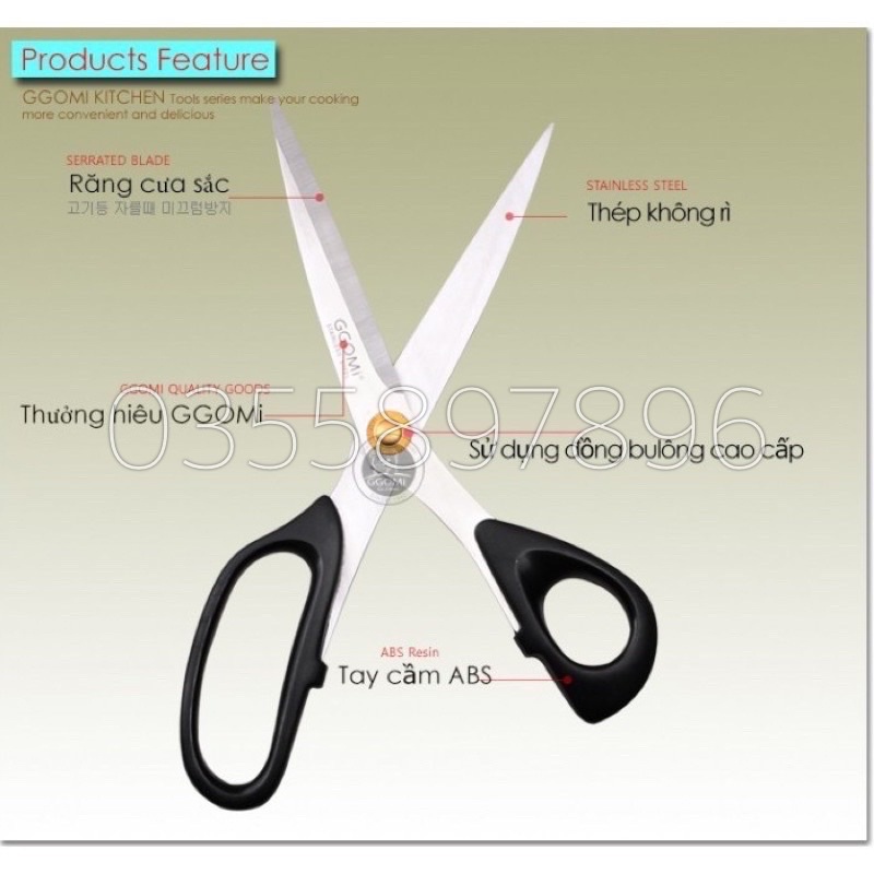 Kéo Hàn Quốc GGomi G130