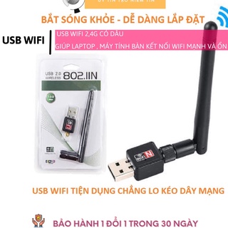 Nâng cấp wifi 5g dễ dàng với usb wifi 600mbps cho máy bàn pc và laptop, card mạng usb hai băng tầng 2.4 / 5ghz