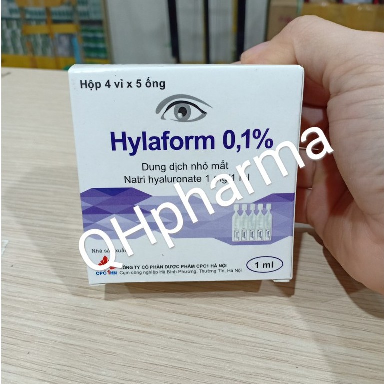 Nhỏ mắt HYLAFORM 0,1% dành cho mắt khô,đeo kính áp tròng