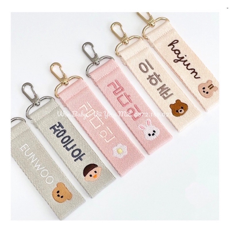 Nametag thêu tên theo yêu cầu cực xinh