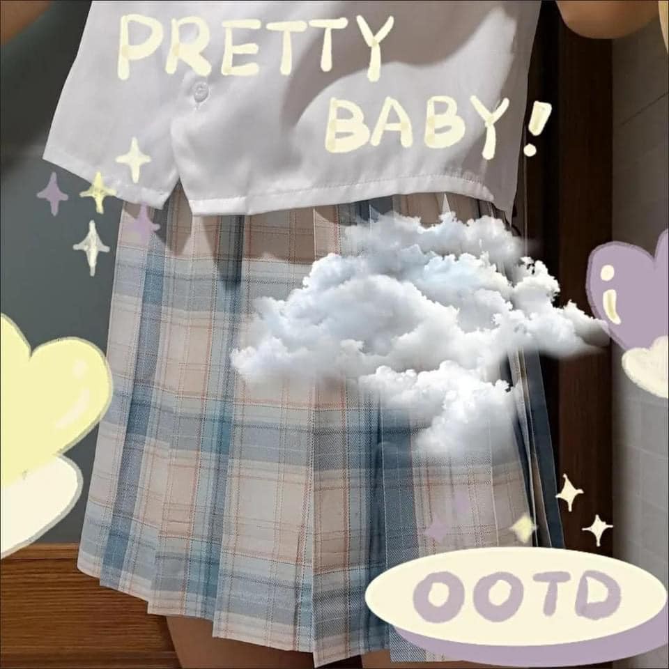 {REAL SẴN} Váy JK Tiểu Điềm Tâm 43cm tặng kèm nơ xinh xắn seifuku 2 màu | BigBuy360 - bigbuy360.vn