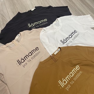 Áo kiểu in chữ đơn giản