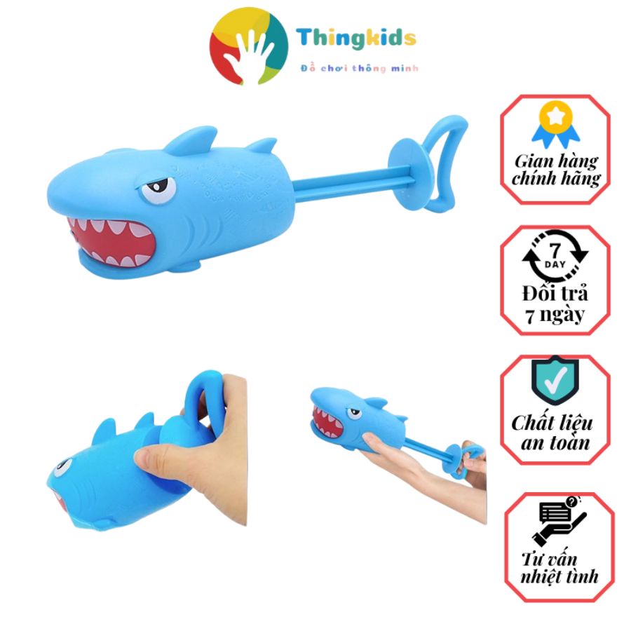 Đồ Chơi Súng Nước Hình Cá Mập, Cá heo Cá sấu Cho Bé- Thingkids