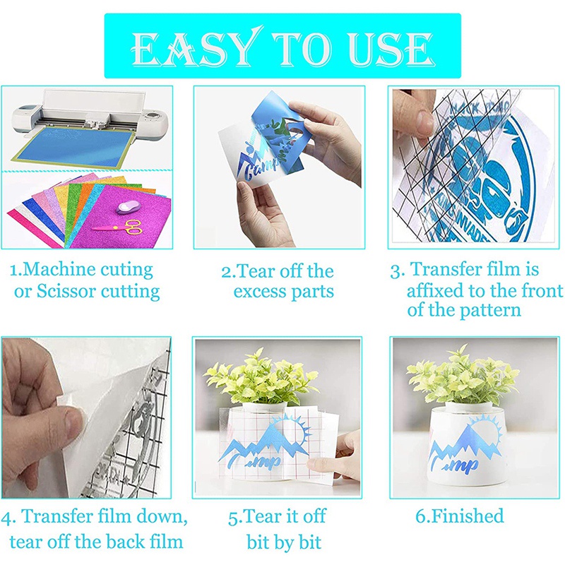 Bộ 12 Tấm Gồm 10 Tấm Vinyl Nhiều Màu Và 2 Chuyển Đổi Dùng Làm Đồ Thủ Công