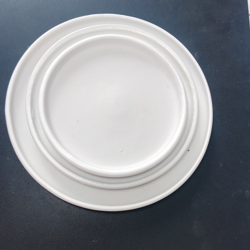 Dĩa lót chậu tráng men