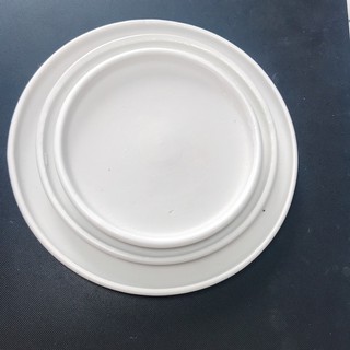 Dĩa lót chậu tráng men