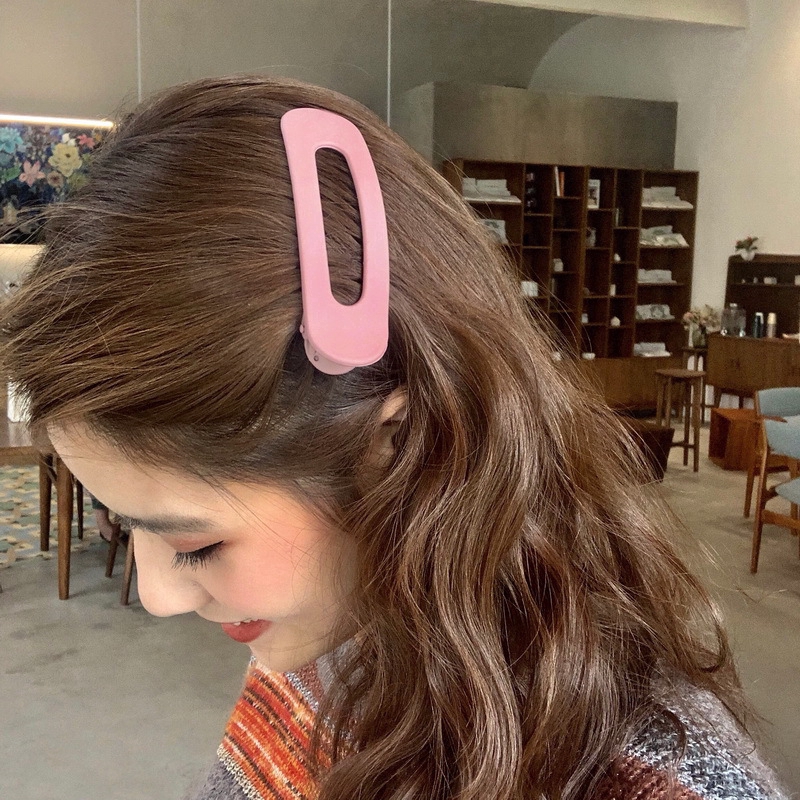 Kẹp tóc MG STUDIO cỡ lớn màu trơn 6 màu tùy chọn