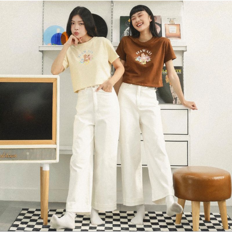 Quần Kaki Dài Viền Chỉ Nổi Cinnamon Pants - Gingerbear ( Có Ảnh Chụp Tại Cửa Hàng )
